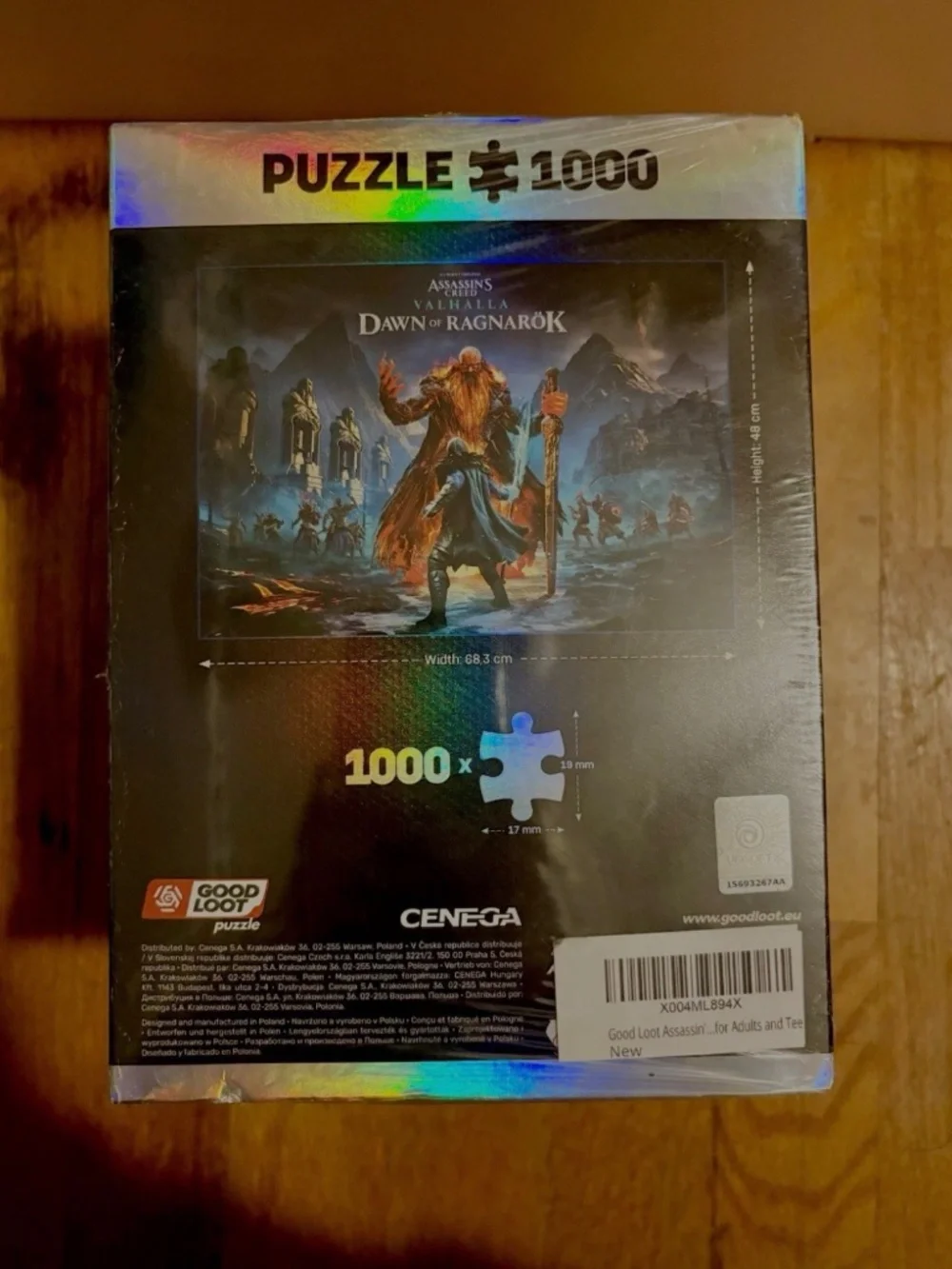 Assassin's Creed Valhalla: Dawn of Ragnarok Puzzle 1000 Pcs w/ Poster & Bag NEW